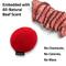 Show in main carousel: Playology Beef Scented Squeaky Ball Plush Dog Toy, Medium slide 5 of 8