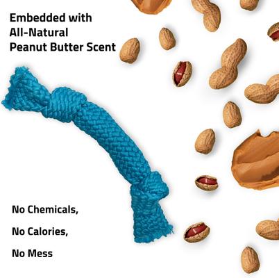 Show full view: Playology Peanut Butter Scented Dri-Tech Dental Rope Dog Toy, Medium slide 4 of 7