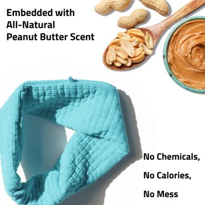 Show full view: Playology Peanut Butter Scented Crinkle Ring Plush Dog Toy, Jumbo slide 4 of 7