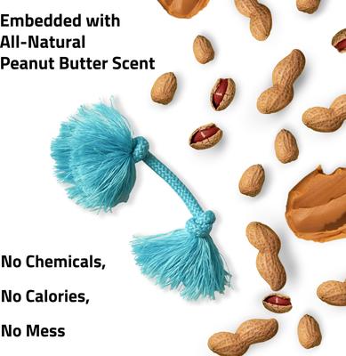 Show full view: Playology Dri-Tech Rope Dog Toy, Small, Peanut Butter slide 5 of 10