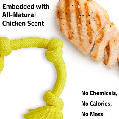 Show full view: Playology Dri-Tech Rope Dog Toy, Jumbo, Chicken slide 5 of 10