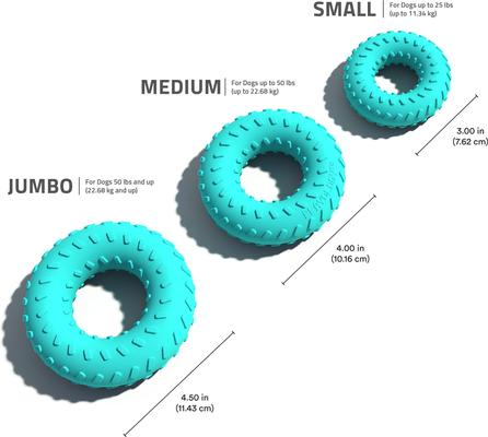 Show full view: Playology Peanut Butter Scented Dual Layer Ring Dog Toy, Small slide 5 of 8