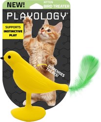 Playology Suction Cup Bird Treater Cat Treat Dispenser Toy