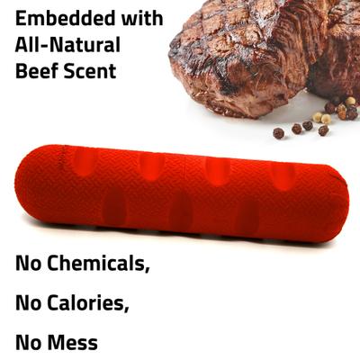 Show full view: Playology Beef Scented Squeaky Bumper Dog Toy, Jumbo slide 5 of 9