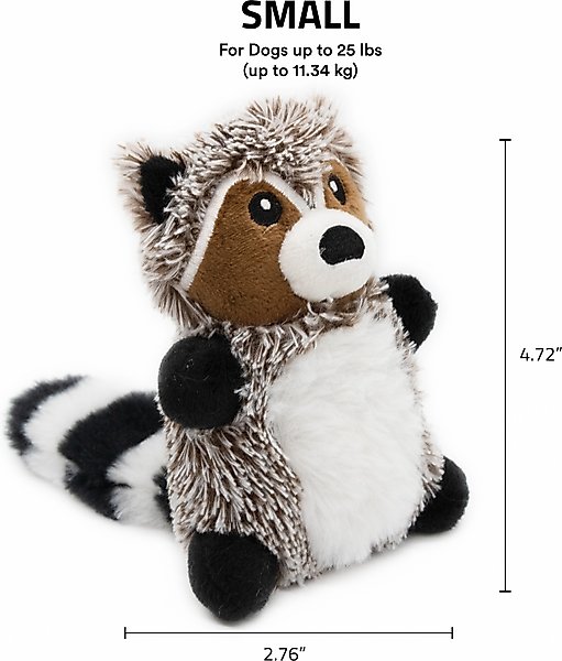 Show full view: Playology Sweet Potato Scented Racoon Plush Squeaky Dog Toy slide 5 of 8