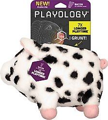 Playology Bacon Scented Pig Plush Oinking Dog Toy