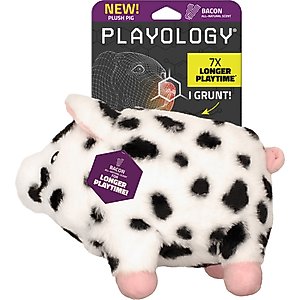 fabdog Big Foot Fluffy Tough Squeaky Plush Dog Toy, Brown