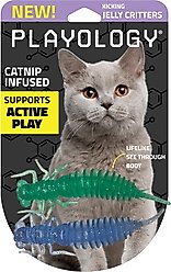 Playology Jelly Critters Cat Toy with Catnip, 2 count