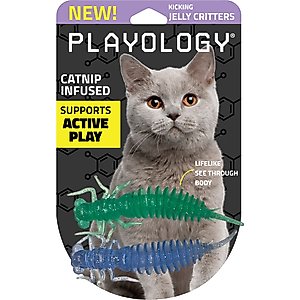 Playology Jelly Critters Cat Toy with Catnip, 2 count