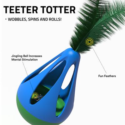 Show full view: Playology Wobbler Feather & Bell Cat Toy slide 2 of 8