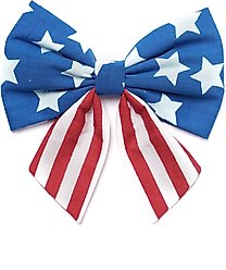 The Paws Patriotic Sailor Bow, Blue, One Size