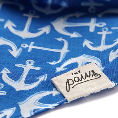 Show full view: The Paws Oceans Dog Bandana, Blue, Small slide 6 of 7