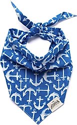 The Paws Oceans Dog Bandana, Blue, Small