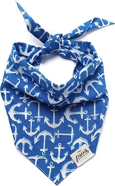 Show full view: The Paws Oceans Dog Bandana, Blue, Small slide 1 of 7