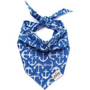 The Paws Oceans Dog Bandana, Blue, Small