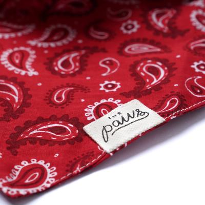 Show full view: The Paws Dallas Dog Bandana, Red, Large slide 7 of 8