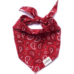 The Paws Dallas Dog Bandana, Red, Small