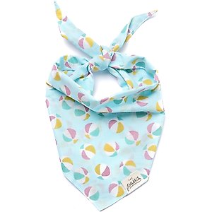 The Paws Summer Dog Bandana, Blue, Small