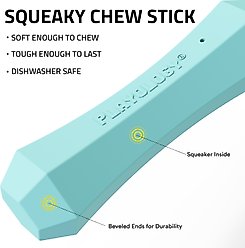 Playology Peanut Butter Scented Squeaky Chew Stick Dog Toy, Jumbo slide 2 of 6