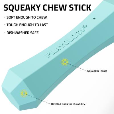 Show full view: Playology Peanut Butter Scented Squeaky Chew Stick Dog Toy, Jumbo slide 3 of 10