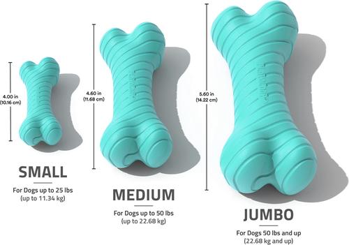 Show full view: Playology Peanut Butter Scented Dual Layer Bone Dog Toy, Jumbo slide 5 of 9