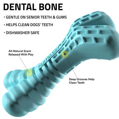 Show full view: Playology Peanut Butter Scented Dental Bone Dog Toy, Jumbo slide 2 of 7