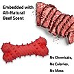 Show in main carousel: Playology Beef Scented Young & Active Teething Bone Dog Toy, Jumbo slide 5 of 10