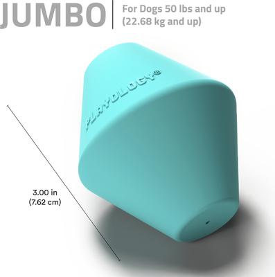 Show full view: Playology Peanut Butter Scented Squeaky Chew Cone Dog Toy, Jumbo slide 5 of 6