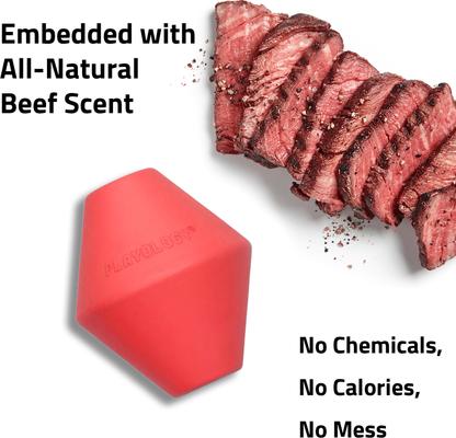 Show full view: Playology Beef Scented Squeaky Chew Cone Dog Toy, Jumbo slide 4 of 7