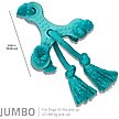 Show in main carousel: Playology Peanut Butter Scented Young & Active Teething Triangle Dog Toy, Jumbo slide 6 of 8