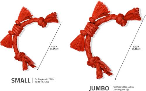 Show full view: Playology Beef Scented Young & Active Sensory Rope Dog Toy, Small, slide 6 of 9