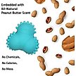Show in main carousel: Playology Peanut Butter Scented Young & Active Teething Bounce Ball Dog Toy, Medium slide 5 of 10