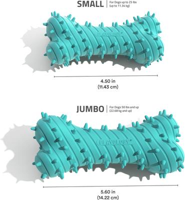 Show full view: Playology Peanut Butter Scented Young & Active Teething Bone Dog Toy, Jumbo, 1 count slide 5 of 9