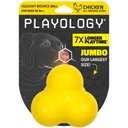 Playology Chicken Scented Squeaky Bounce Ball Dog Toy, Jumbo