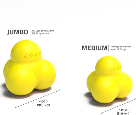 Show full view: Playology Chicken Scented Squeaky Bounce Ball Dog Toy, Jumbo slide 5 of 7