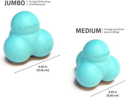 Show full view: Playology Peanut Butter Scented Squeaky Bounce Ball Dog Toy, Jumbo slide 5 of 7