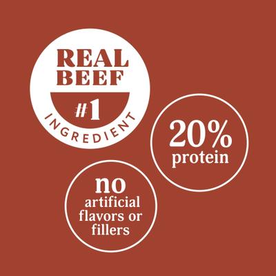 Show full view: Milo's Kitchen Steak Grillers Recipe with Angus Steak Dog Treats, 18-oz bag slide 6 of 11