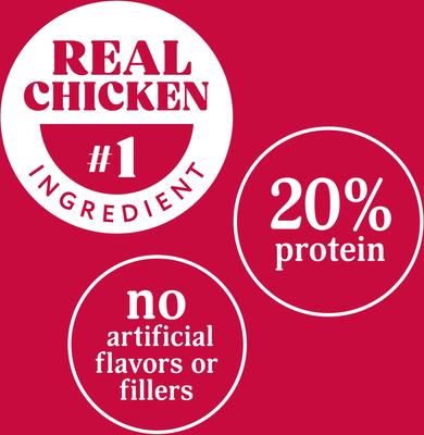 Show full view: Milo's Kitchen Chicken & Apple Sausage Slices Dog Treats, 18-oz bag slide 6 of 11