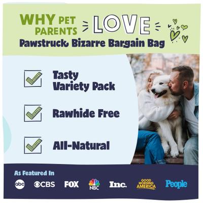 Show full view: Pawstruck Natural Chew Bizarre Bargain Dog Treats, 1-lb bag slide 5 of 12