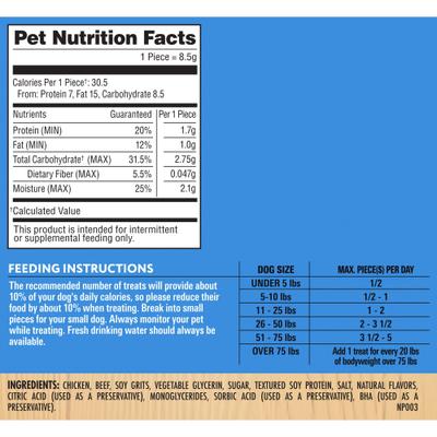 Show full view: Milo's Kitchen Chicken Meatballs Dog Treats, 28-oz pouch slide 9 of 11