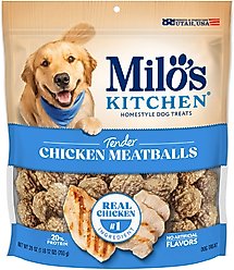 Milo's Kitchen Chicken Meatballs Dog Treats, 28-oz pouch