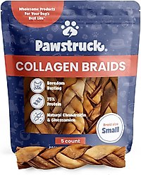 Pawstruck Collagen Braids Dog Treats, Small, 5 count
