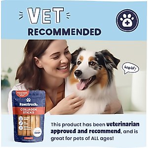 Pawstruck Collagen Stick Dog Treats, Large, 5 count