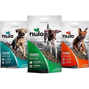 Nulo Grain-Free Variety Pack Soft & Chewy Dog Training Treats, 4-oz bag, case of 3