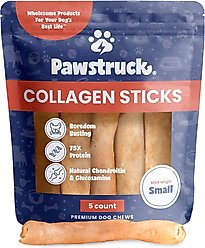 Pawstruck Collagen Stick Dog Treats, Small, 5 count