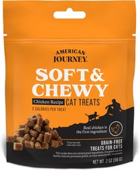 American Journey Chicken Recipe Grain-Free Soft & Chewy Cat Treats, 2-oz bag