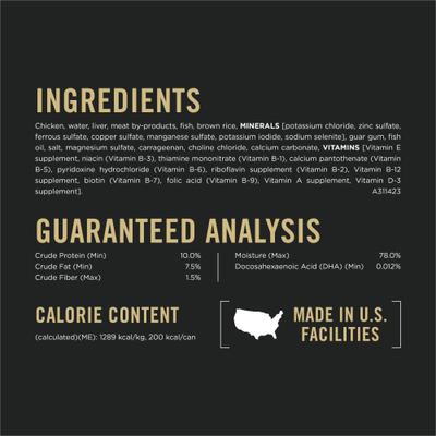 Show full view: Purina Pro Plan Puppy Small Breed High-Protein Chicken & Brown Rice Entree Wet Dog Food, 5.5-oz can, case of 24 slide 7 of 12