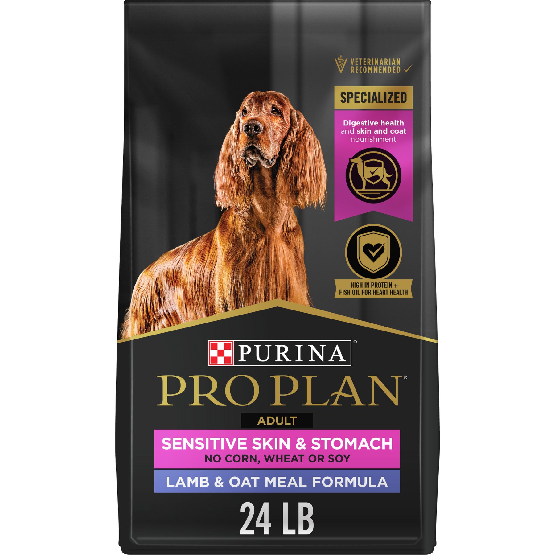 Purina Pro Plan Focus Sensitive Skin & Stomach Lamb Dog Food, 24-lb