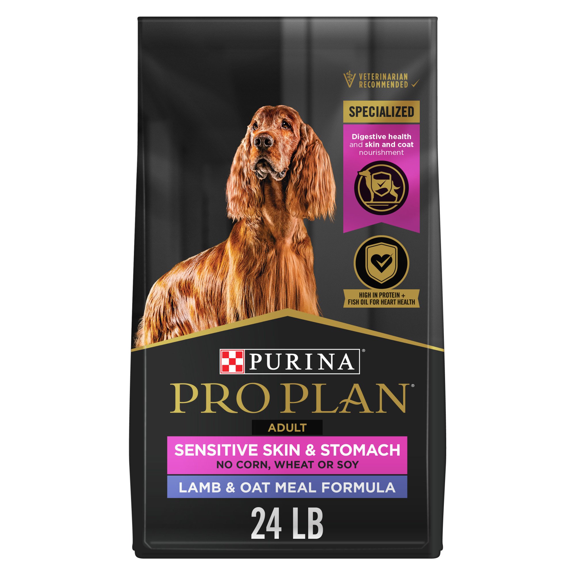 Sensitive Skin & Stomach Adult with Probiotics Lamb & Oat Meal Formula High Protein Dry Dog Food