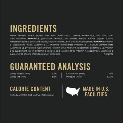 Show full view: Purina Pro Plan Adult Small Breed High-Protein Chicken & Carrots Entree in Gravy Shredded Wet Dog Food, 5.5-oz can, case of 24 slide 7 of 12